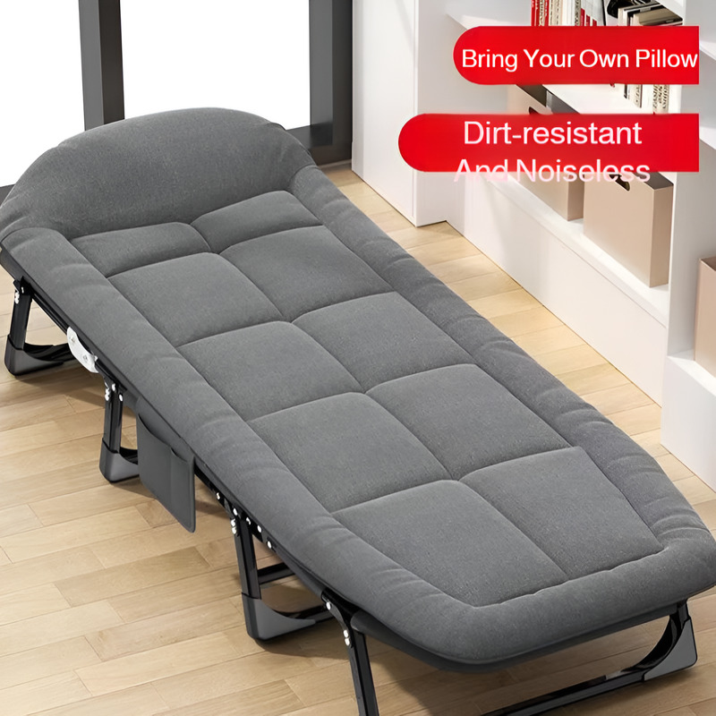 Camping Cot Foldable - Cama Reclinable Plegable Portátil, Sin Necesidad