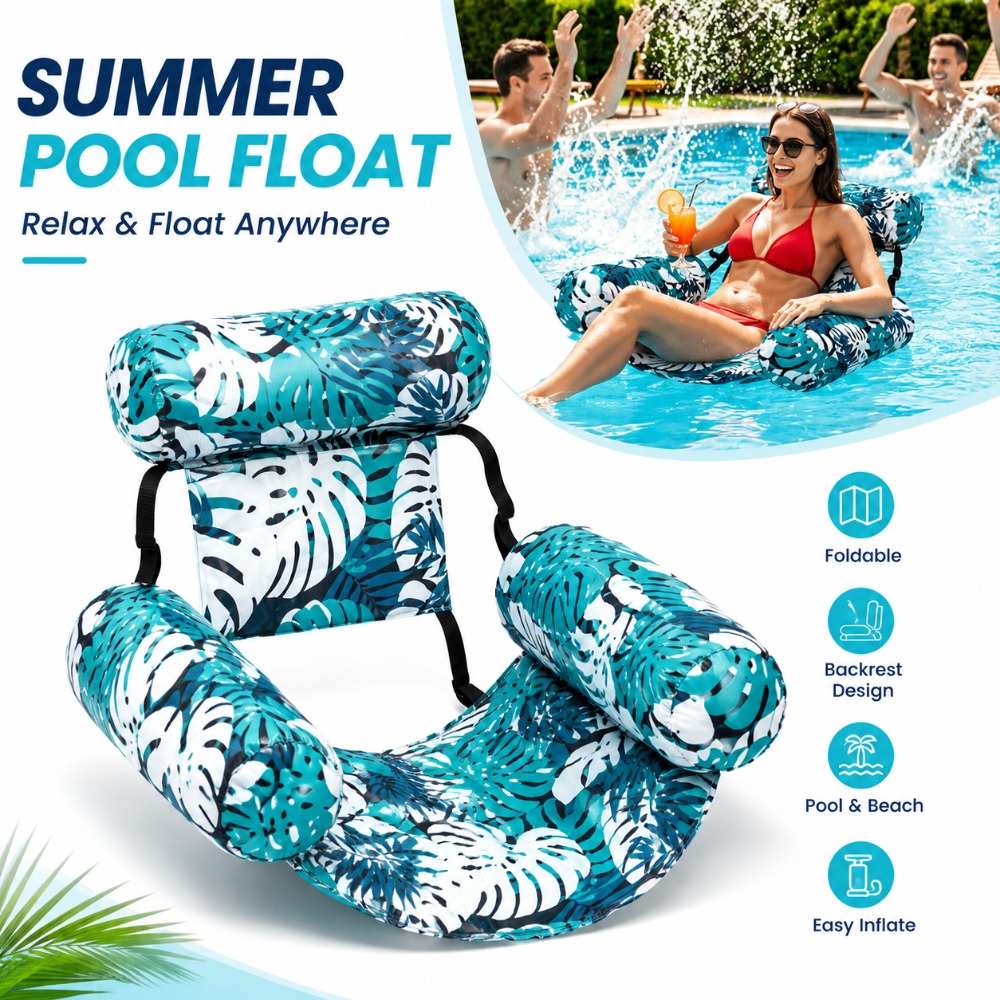 Outdoor Furniture Heavy Duty - Silla Inflable Resistente para Piscina, Asiento