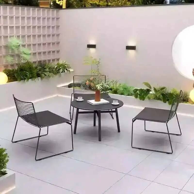 Outdoor Furniture Shop - Simple cafetería balcón ocio hierro patio