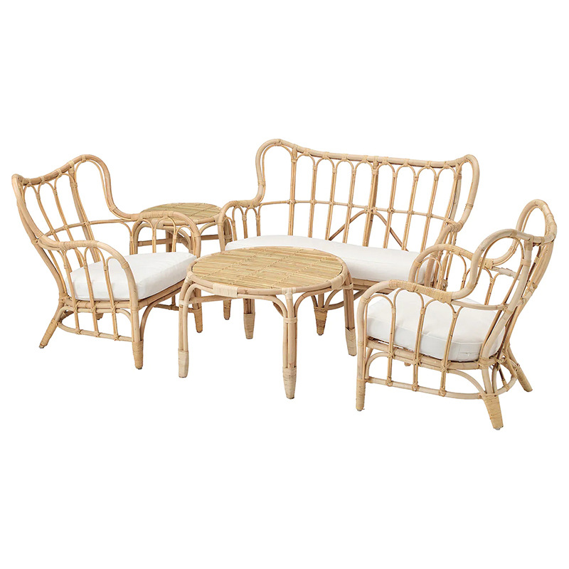 Outdoor Furniture Indonesia - Sofá de ratán natural, silla doble