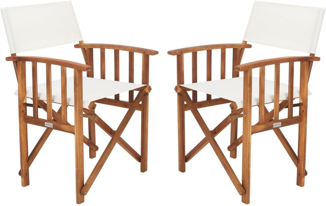 Outdoor Furniture Fabric - Juego de 2 Sillas Plegables Altas