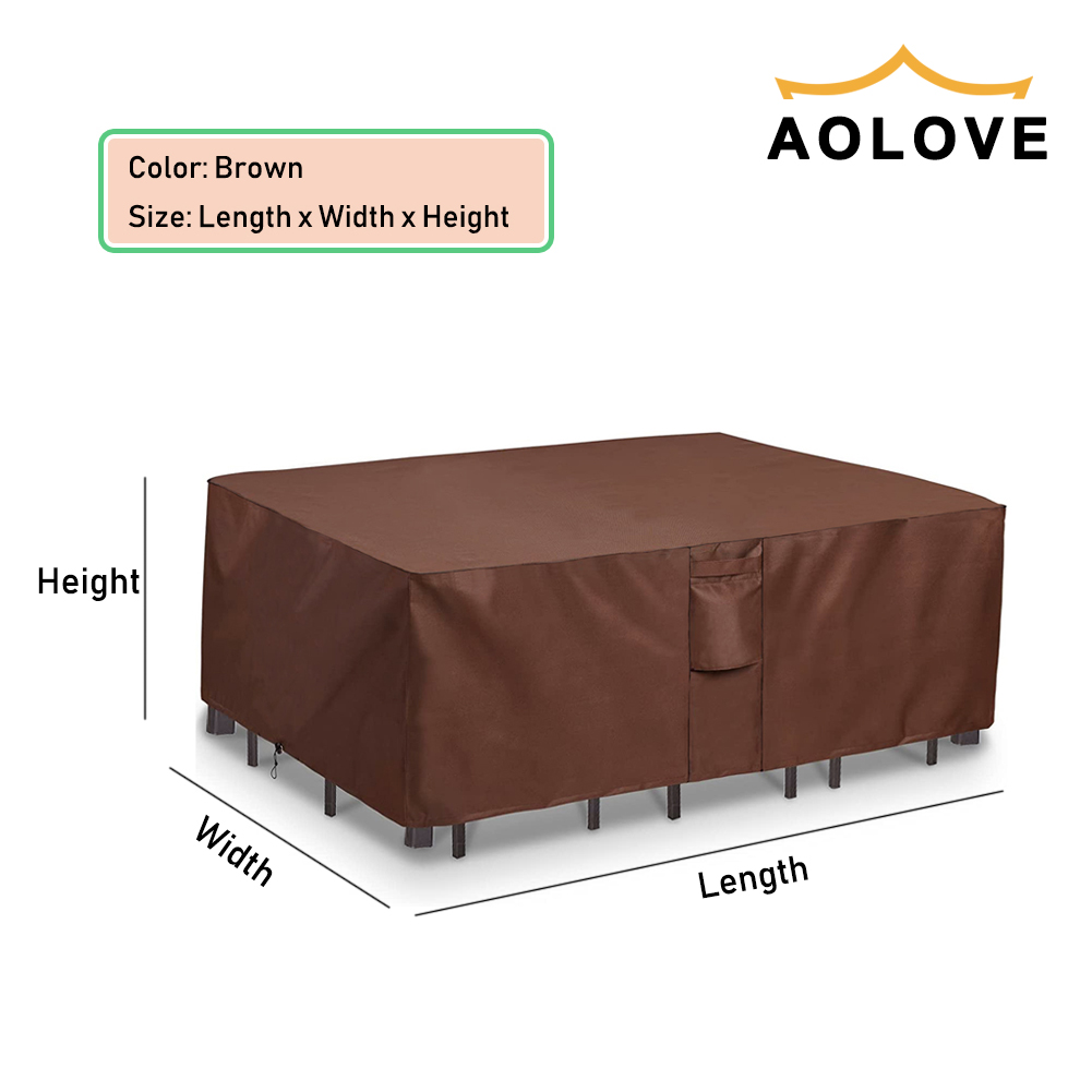 Marrón 420D HEAVY DUTY Cubiert - Outdoor Furniture Heavy Duty reseña y precio