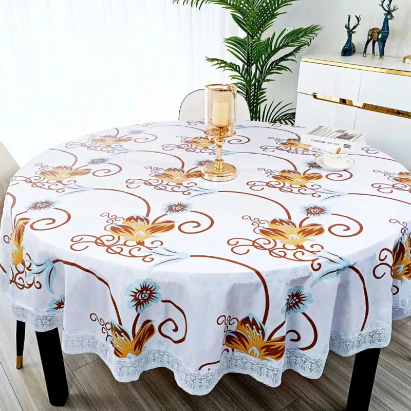 Mantel Redondo de PVC con Esta - Outdoor Furniture Year Round reseña y precio