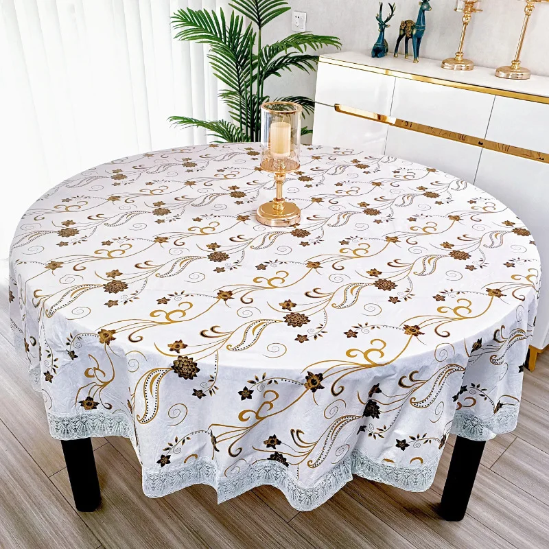 Mantel Redondo de PVC con Esta - Outdoor Furniture Year Round reseña y precio