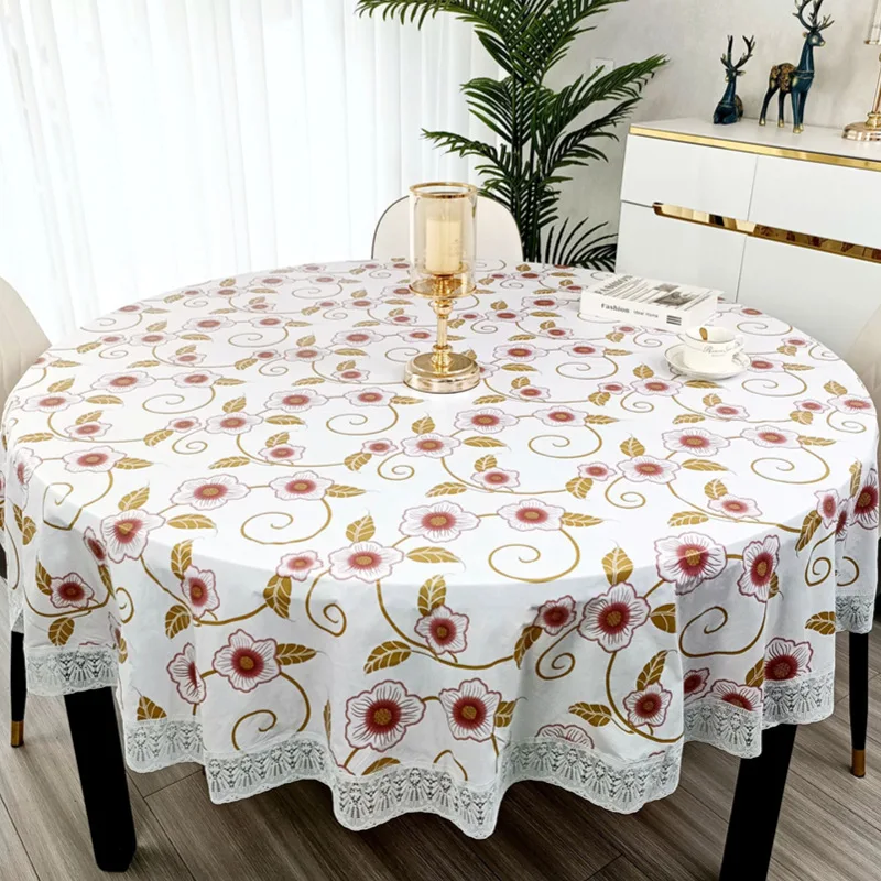 Mantel Redondo de PVC con Esta - Outdoor Furniture Year Round reseña y precio