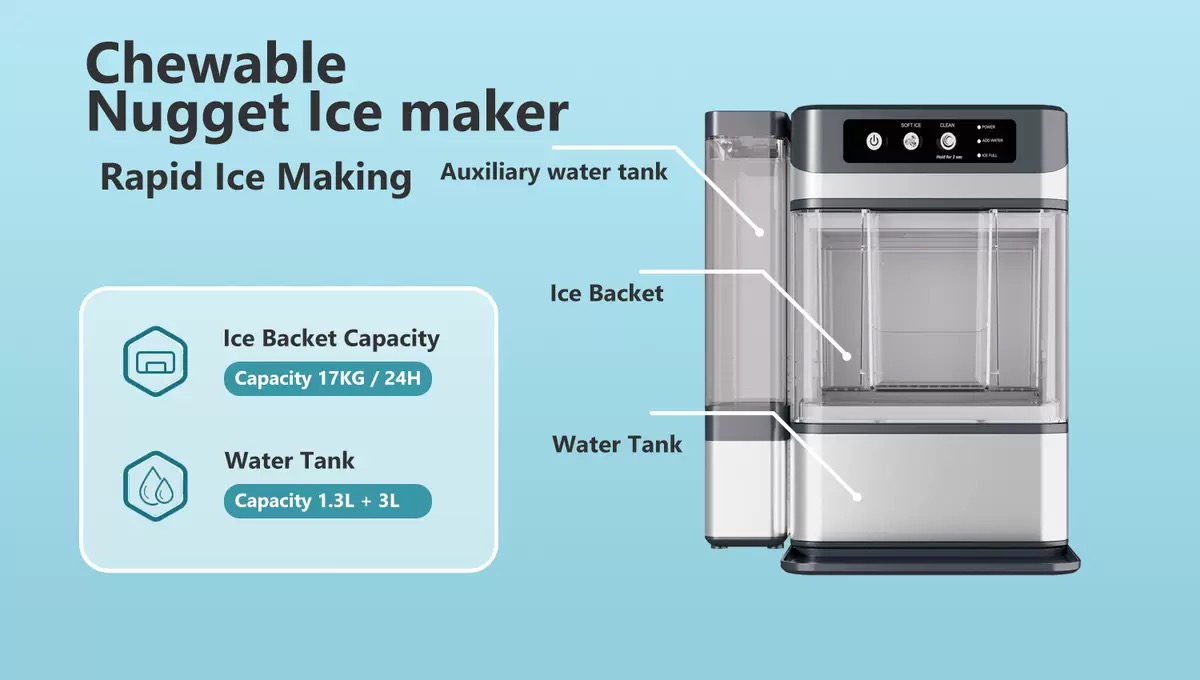Máquina de Hielo Masticable pa - Outdoor Furniture Brands reseña y precio