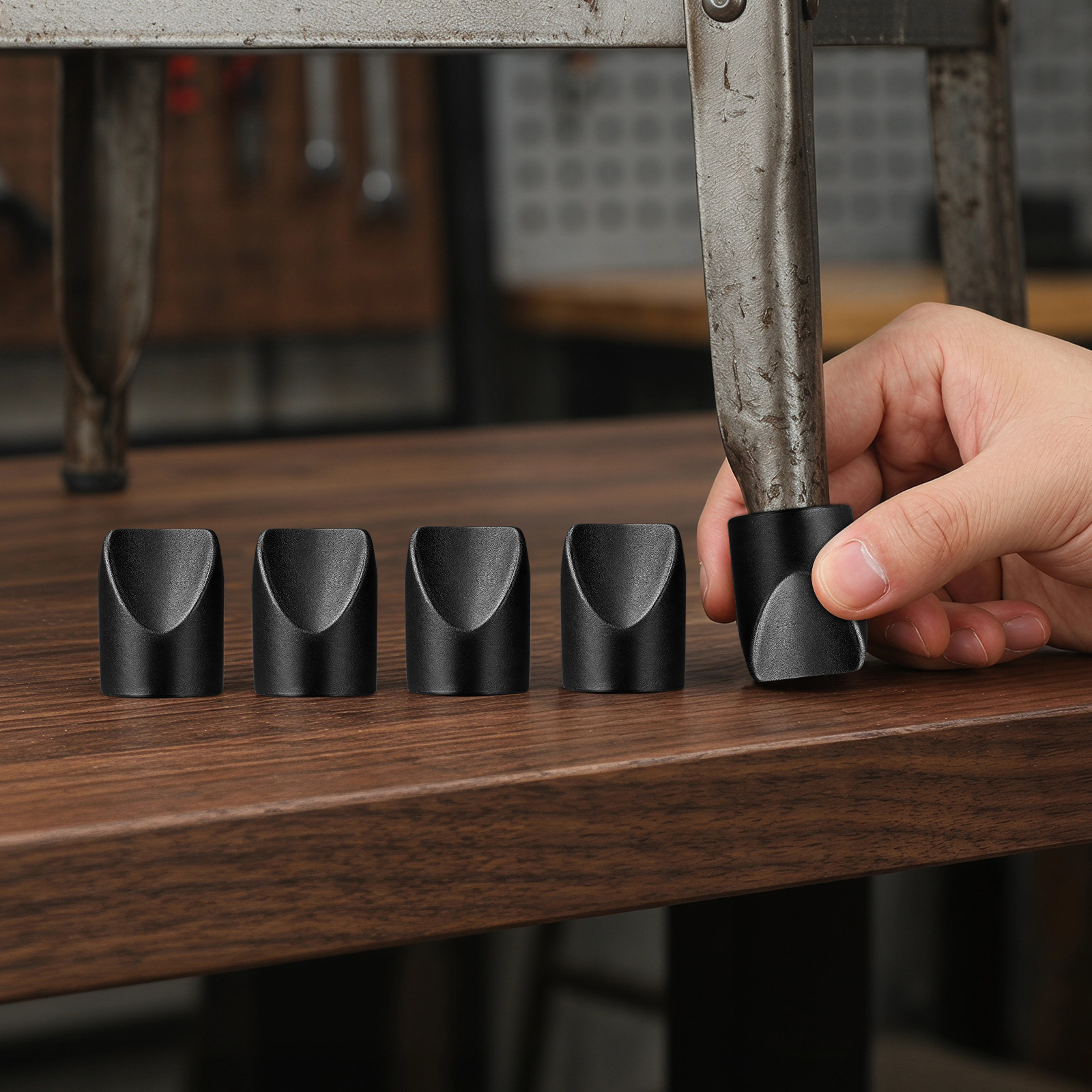 8 Tapas de Plástico Negro para - Outdoor Furniture Heavy Duty reseña y precio