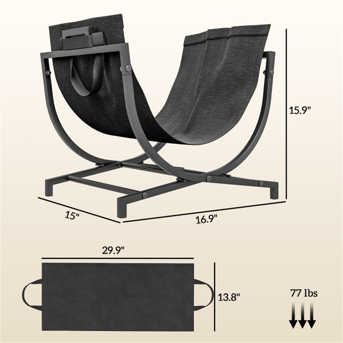Soporte para Leña de Exterior, - Outdoor Furniture Heavy Duty reseña y precio