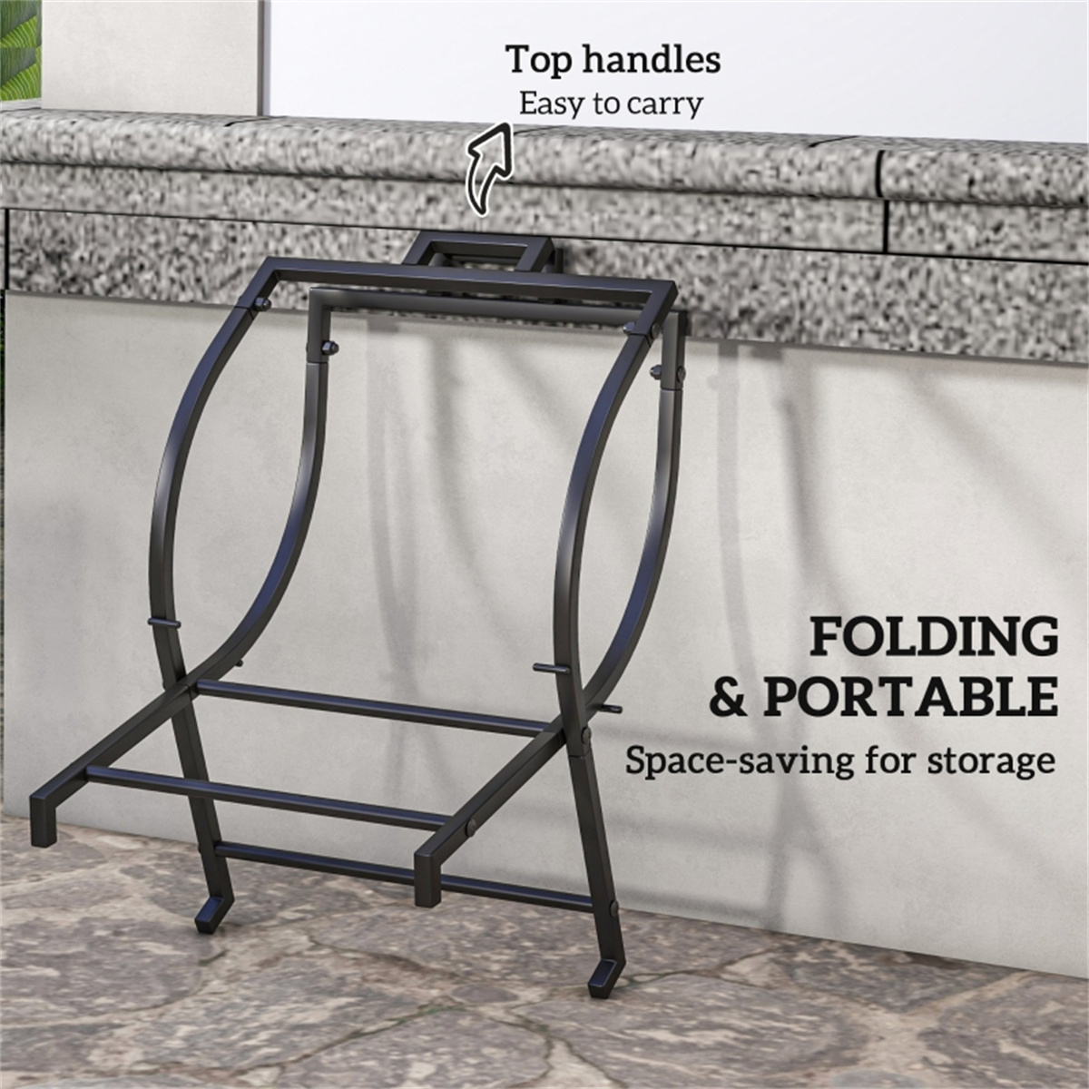 Soporte para Leña de Exterior, - Outdoor Furniture Heavy Duty reseña y precio