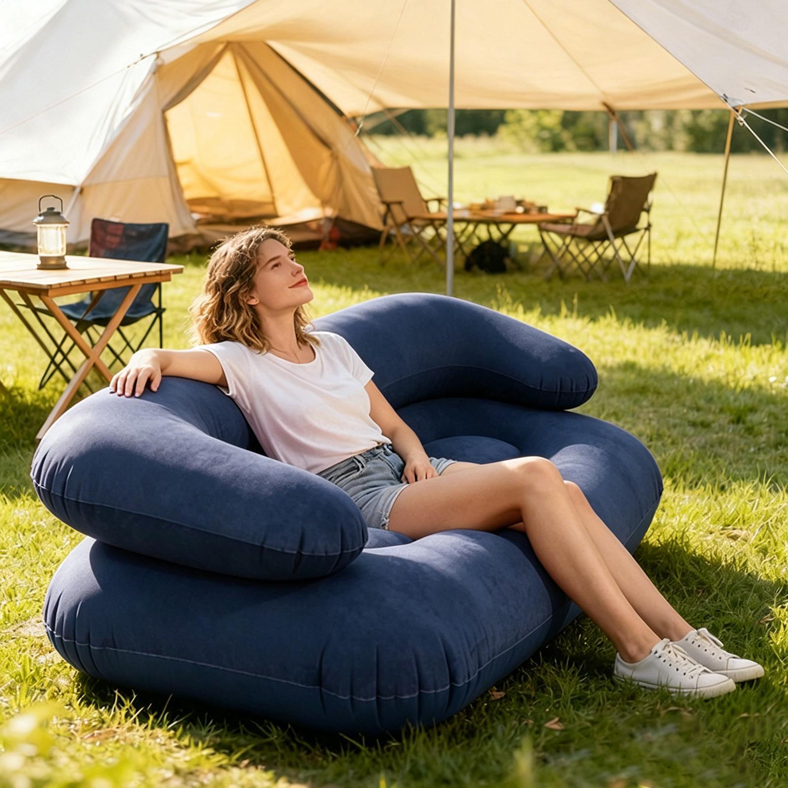 Sofá Inflable Doble de Dos Pla - Outdoor Furniture Heavy Duty reseña y precio