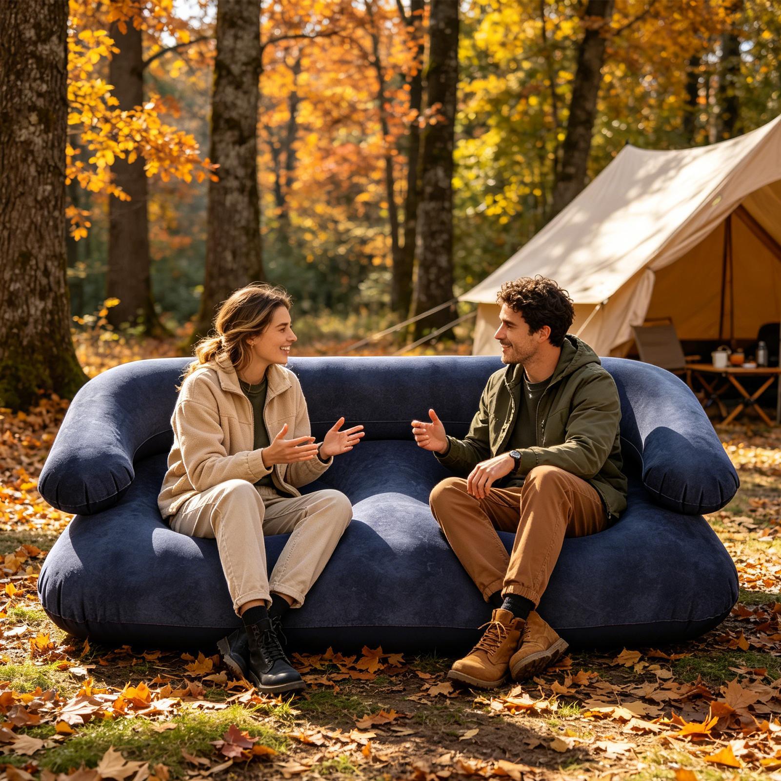 Sofá Inflable Doble de Dos Pla - Outdoor Furniture Heavy Duty reseña y precio