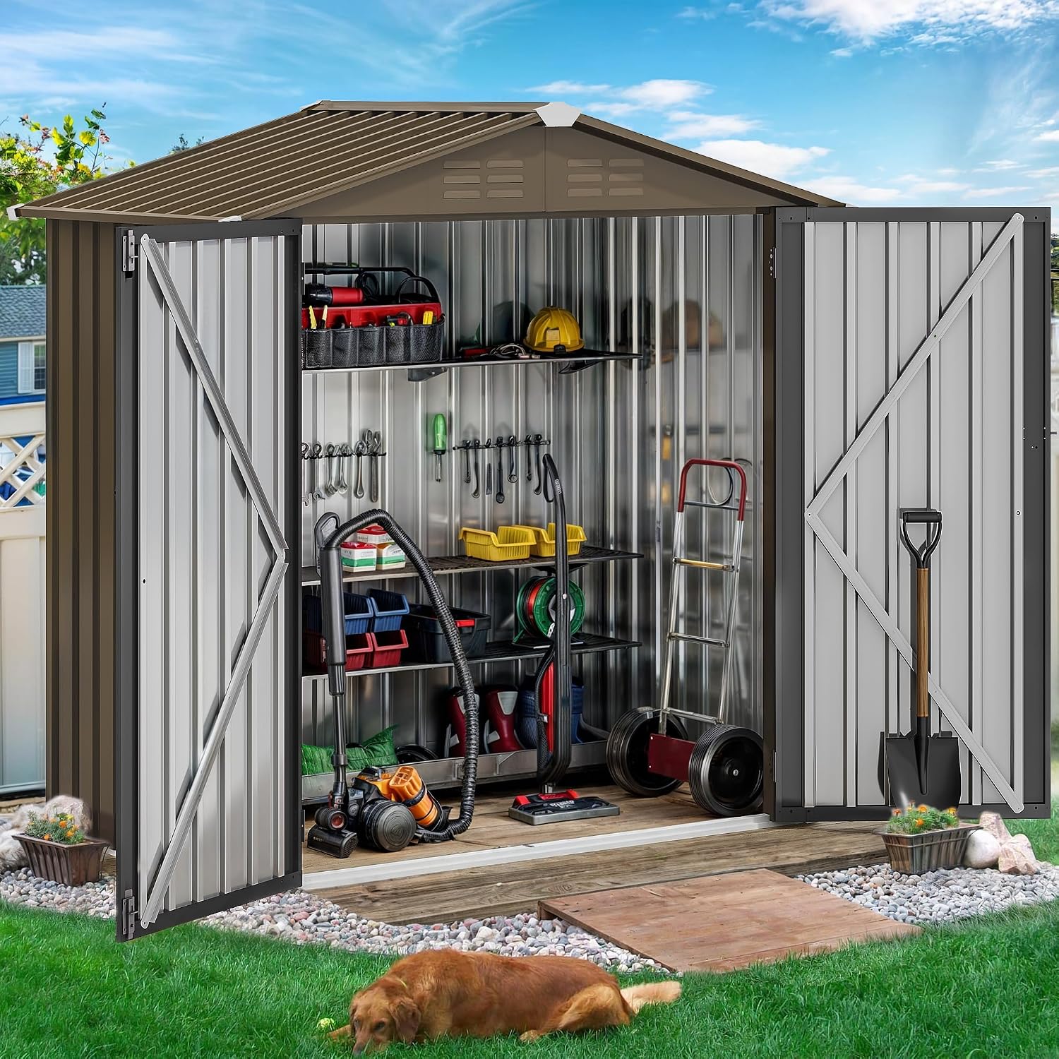 Caseta de Almacenamiento Metál - Outdoor Furniture Heavy Duty reseña y precio