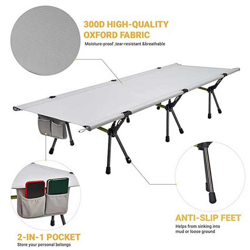 Nueva Cama Plegable Portátil p - Camping Cot Foldable reseña y precio