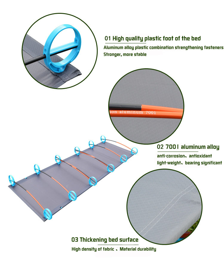 Cama para dormir de jardín, cu - Camping Cot Foldable reseña y precio