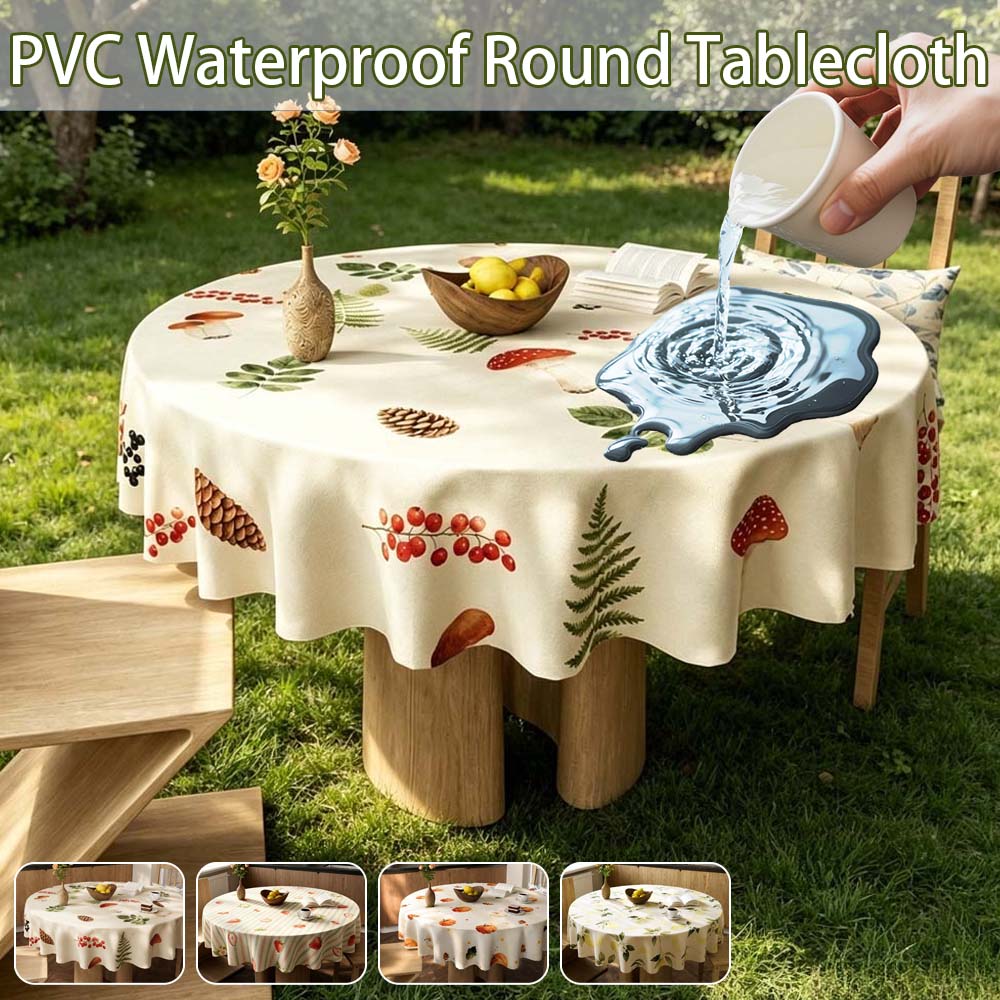 Mantel Redondo de PVC Reutiliz - Outdoor Furniture Year Round reseña y precio
