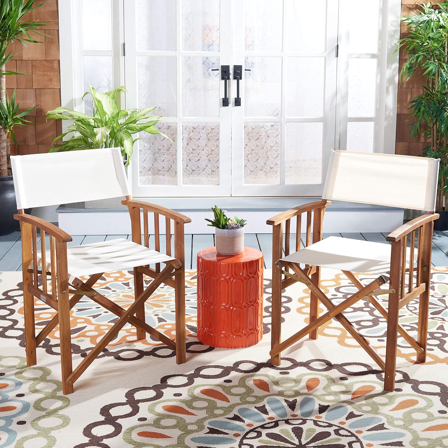 Juego de 2 Sillas Plegables Al - Outdoor Furniture Fabric reseña y precio