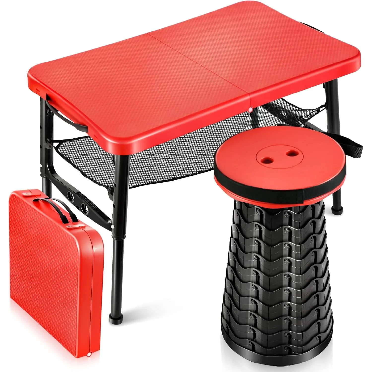 Juego de mesa y taburetes pleg - Camping Cot Foldable reseña y precio